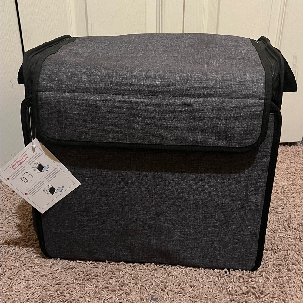 Thirty-One Get Creative Crate Home Storage Organizer - Charcoal